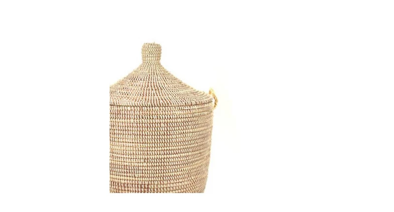 Mbare, Dou Lid Storage Basket Monochrome