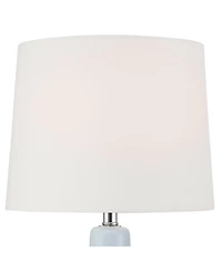 360 Lighting Sweet Dream Small Modern Coastal Accent Table Lamp Powder Blue Finish Ceramic Single Living Room Bedroom