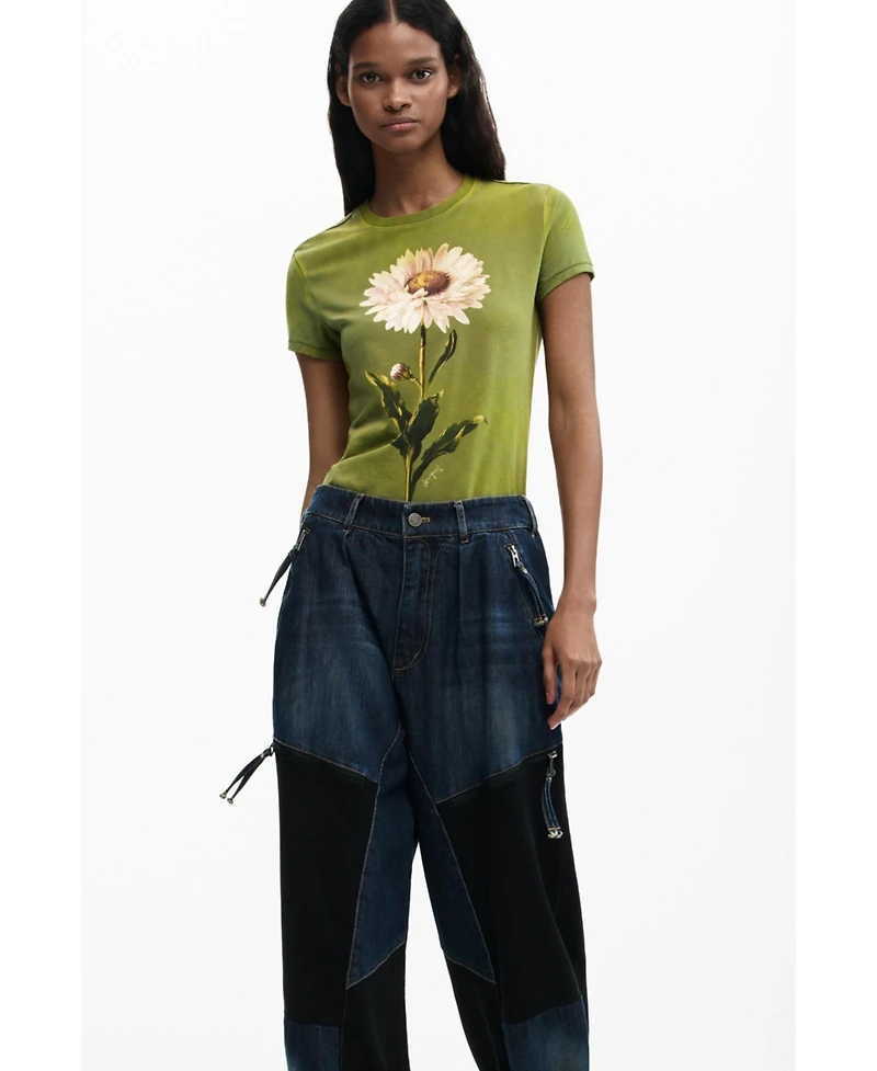Desigual Women's Patchwork denim trousers