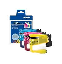 Brother Genuine 3-Pack High Yield Color Ink Cartridges