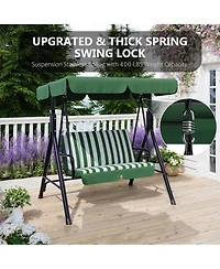 GarveeLife Outdoor Porch Swing with Adjustable Canopy