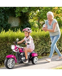 Mecale 6V Powered Toddler 3-Wheel Motorbike Ride On Toy with Horn and Headlight