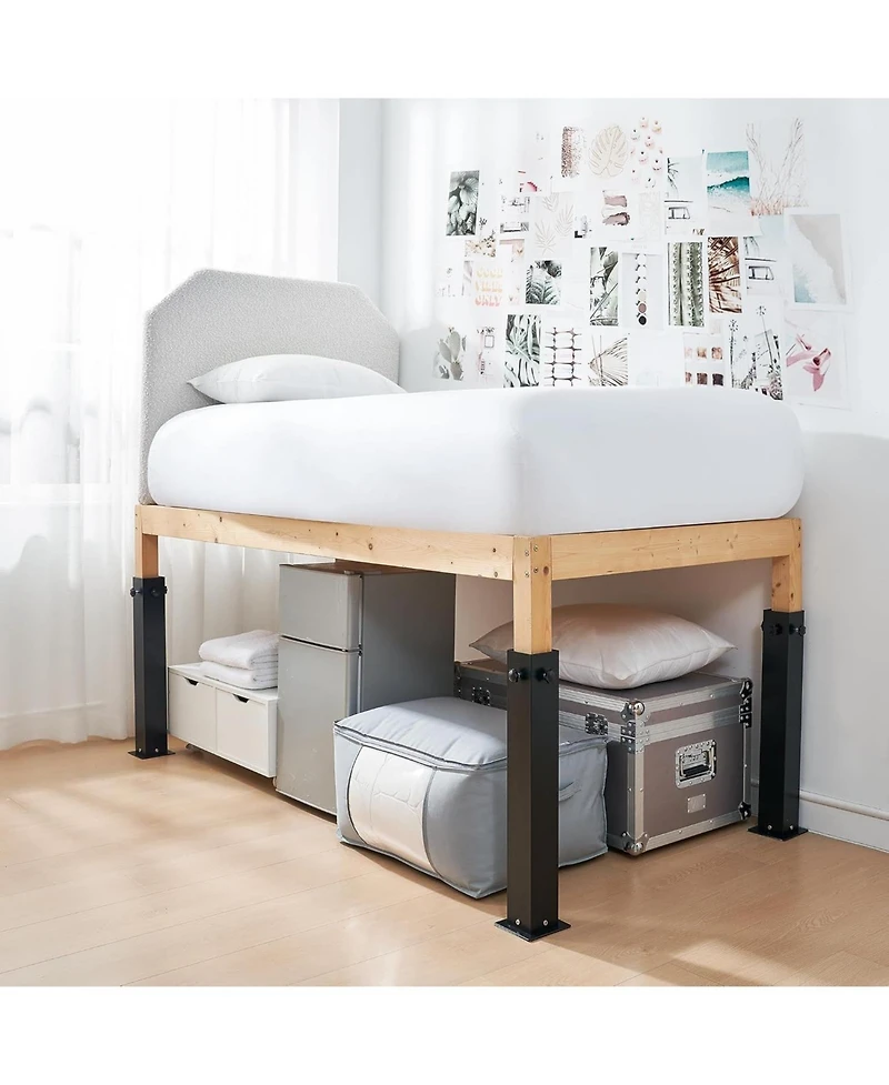 DormCo Suprima Ultimate Height Carbon Steel Bed Risers