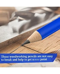 Gnuadz Wooden Pencil Black Core Carpenter Woodworker Framer Diy 48