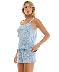 Jaclyn Intimates Women's Square Neck Tank Top & Shorts, 2-Piece Set