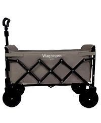 Mondawe Expandable Dual-Layer Storage Wagon Utility Carts w/ 225LBS Capacity, 360degree(s) All-Terrain Wheels