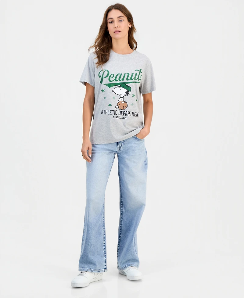 Grayson Threads, The Label Juniors' Snoopy Baseball Short-Sleeve T-Shirt