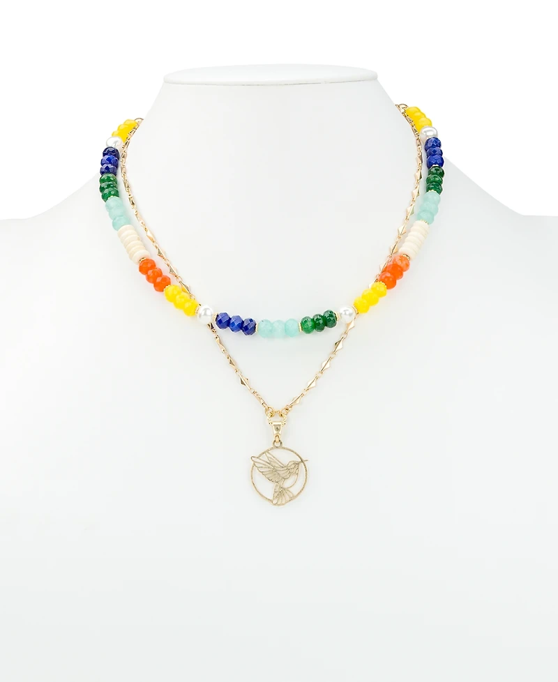 Patricia Nash Beaded Charm Convertible Necklace
