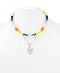 Patricia Nash Beaded Charm Convertible Necklace