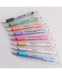Pentel Sparkle Pop Metallic Gel Pen, (1.0mm) Bold Line, Assorted Ink 8-Pk