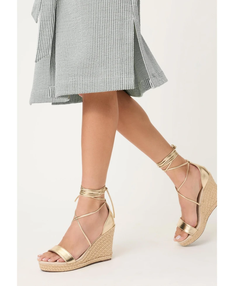 Olsen Women's Seersucker Shirt Dress