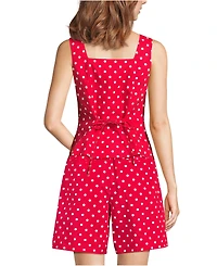 Lands' End Women's Poplin Square Neck Vest