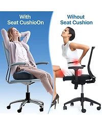 Gnuadz Seat Cushion Memory Foam Office Chair Pad Long Sitting