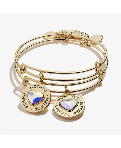 Alex and Ani Mother Daughter Charm Bangles, Set of 2