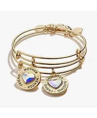 Alex and Ani Mother Daughter Charm Bangles, Set of 2