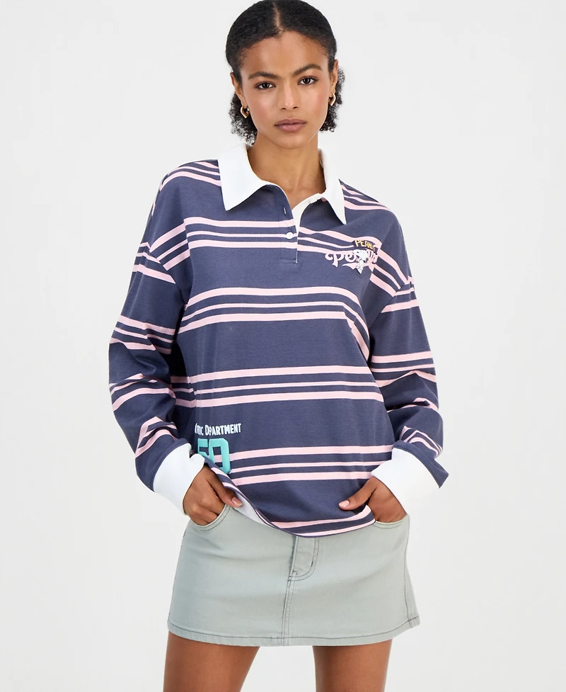 Peanuts Juniors' Striped Rugby Shirt