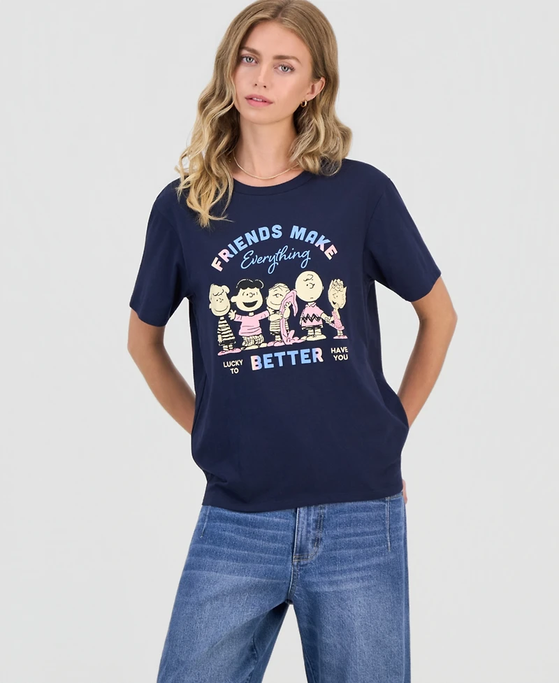 Peanuts Juniors' Social Club Graphic T-Shirt