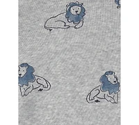 Carter's Baby Boys' Lion Print Long-Sleeve Bodysuits, 4-Pack