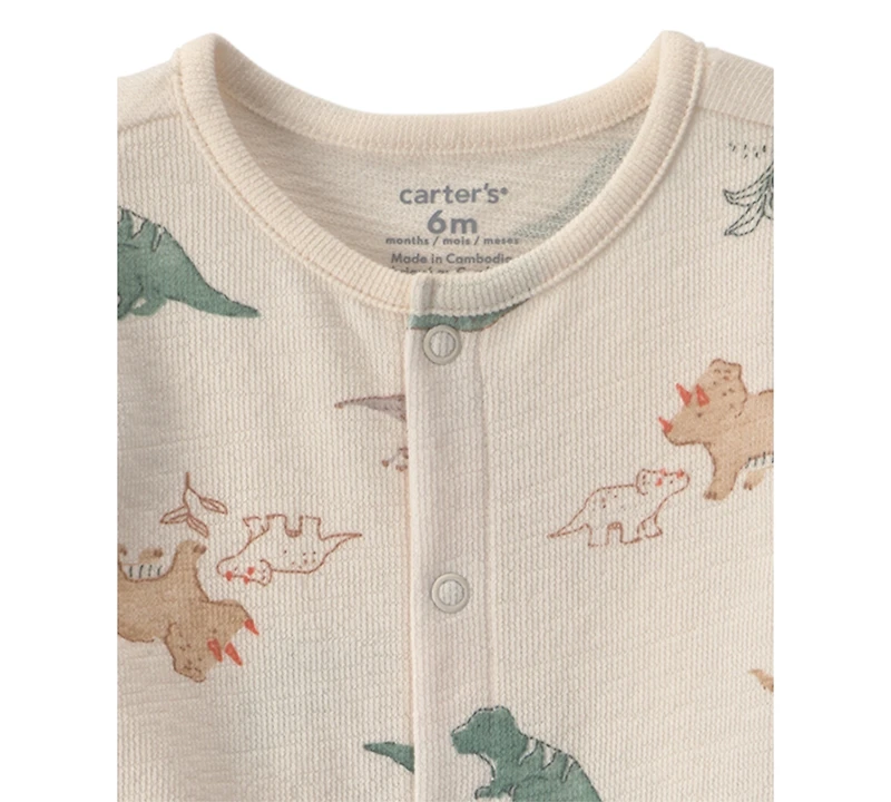 Carter's Baby Boys' Dinosaur Print Jumpsuit