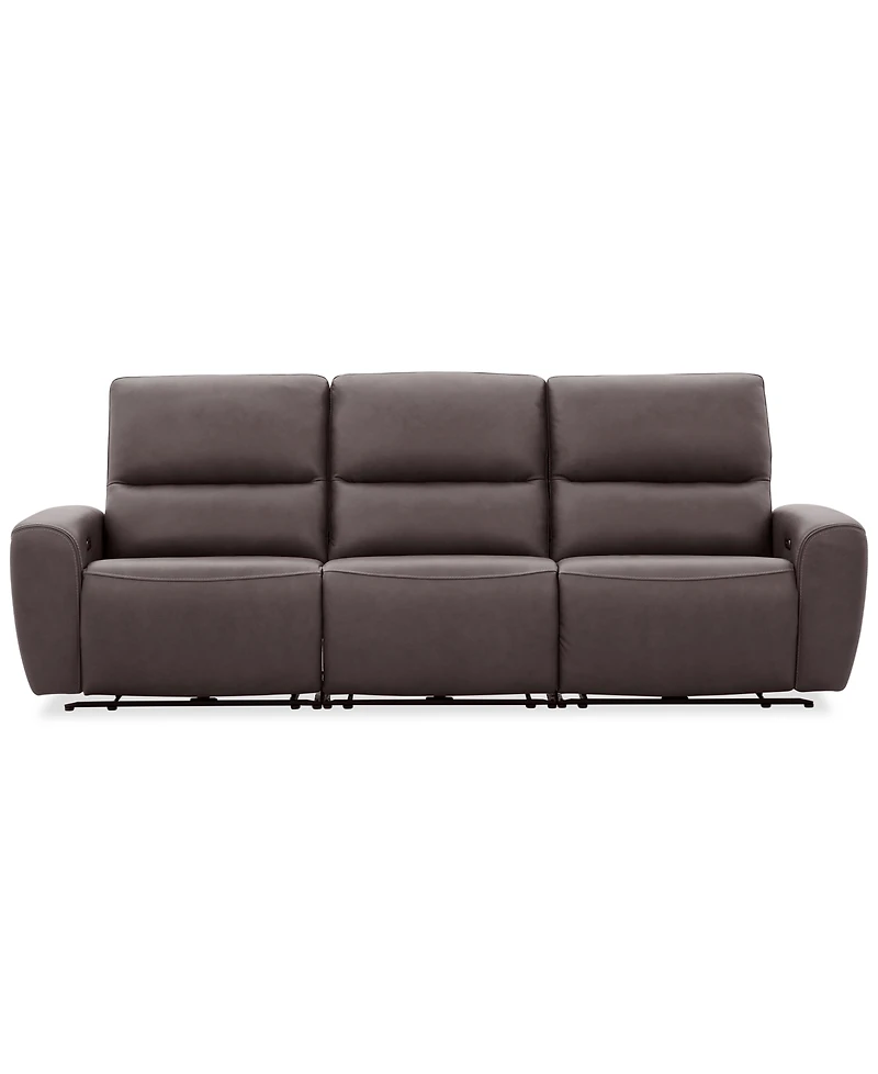 Symond 3-Piece Leather 3 Power Motion Sofa