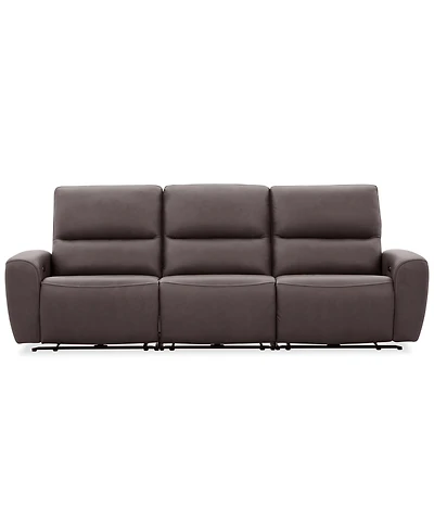 Symond 3-Piece Leather 3 Power Motion Sofa