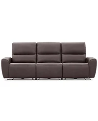 Symond 3-Piece Leather 3 Power Motion Sofa