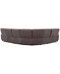 Symond 7-Piece Leather 3 Power Motion Sectional Sofa