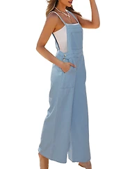 Cupshe Women's Denim Square Neck Jumpsuit