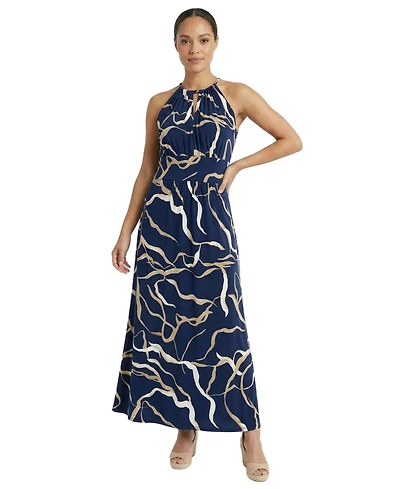 Londo Times Women's Halter Neck Maxi Dress
