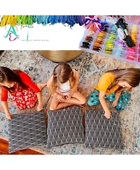 Gnuadz 447pieces Embroidery Floss Rainbow Thread Cross Crafting Strings Bulk