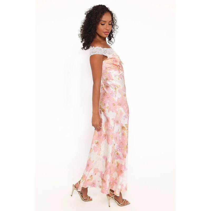Petal and Pup Women's Voss Off Shoulder Lace Maxi Dress