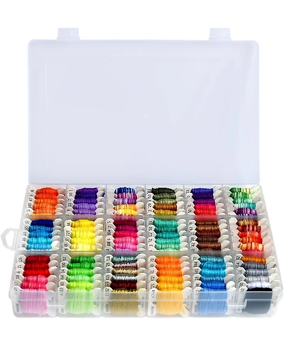 Gnuadz Embroidery Floss Bracelet Thread Organizer Box 108 Colors