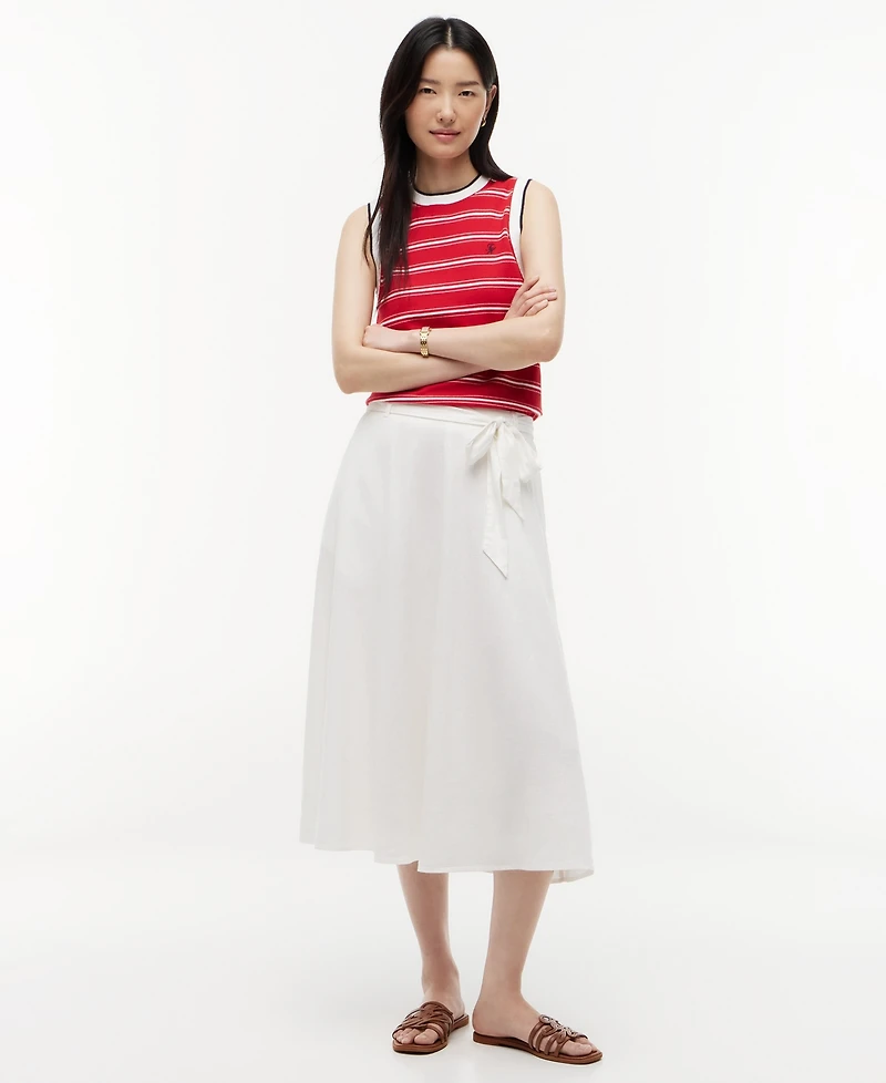 Tommy Hilfiger Women's Belted Midi Skirt