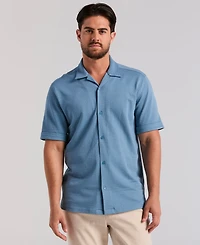 Cubavera Men's Short-Sleeve Seersucker Knit Shirt