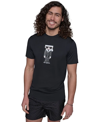 Karl Lagerfeld Paris Men's Short-Sleeve Doll Rashguard