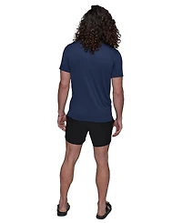 Karl Lagerfeld Paris Men's Crewneck Doll Head Rashguard