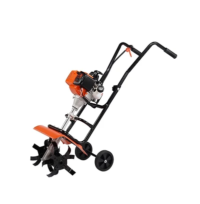 Sugift 31cc 4 Stroke Gas Garden Cultivator Tiller Lightweight Soil Tiller