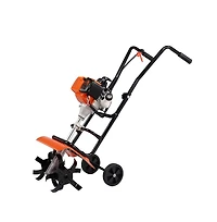Sugift 31cc 4 Stroke Gas Garden Cultivator Tiller Lightweight Soil Tiller