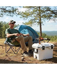 Gouun 53-Quart Ultra-Light Injection Molded Hard Ice Chest, Heavy-Duty Portable Cooler for Camping