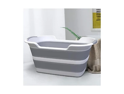 Aronkl Collapsible Bpa Free Pet Bathtub with Drain Plug for Small to Medium Dogs and Cats