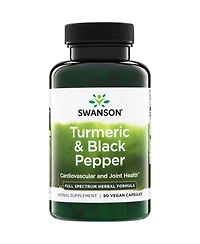 Swanson Premium Turmeric and Black Pepper Antioxidant, Digestion and Joint Support 90 Veg Capsules