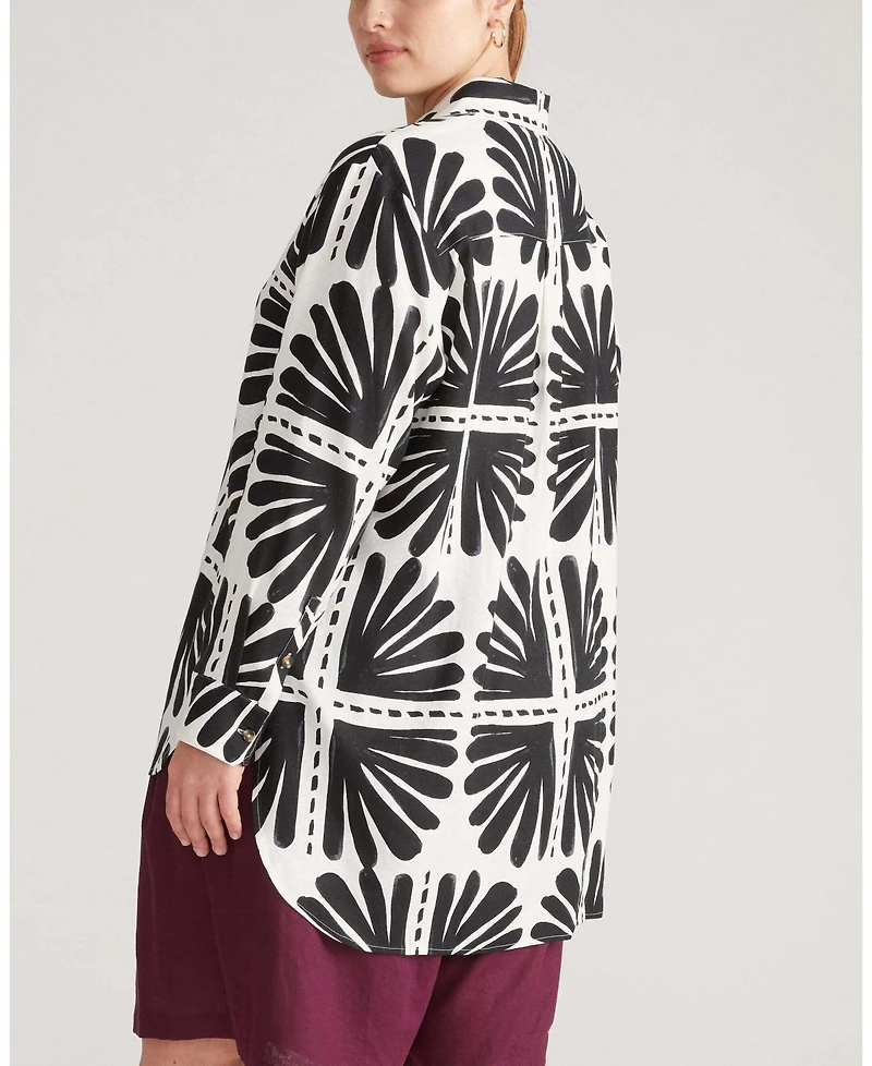 Universal Standard Plus Dawn Linen Hi Low Tunic