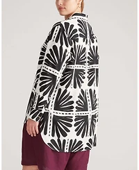 Universal Standard Plus Dawn Linen Hi Low Tunic