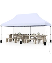 Gouun 10 x 20 feet Pop-Up Canopy Tent with 3-Level Height Adjustment and Carry Bag