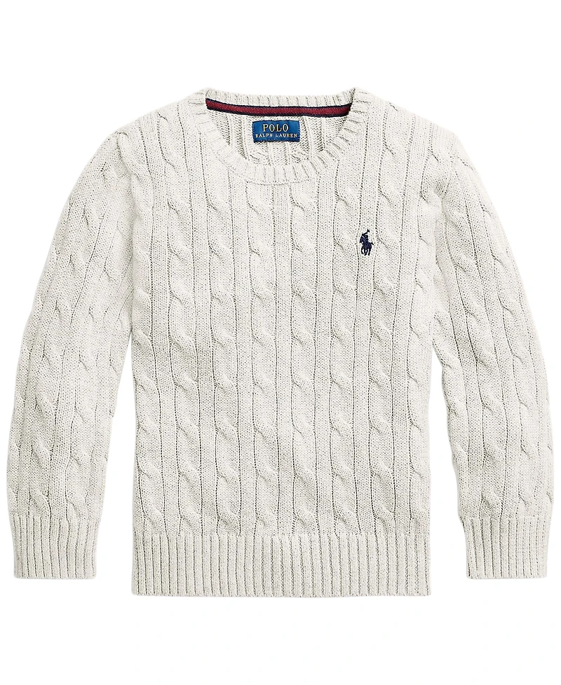 Polo Ralph Lauren Toddler and Little Boys Cable-Knit Cotton Sweater