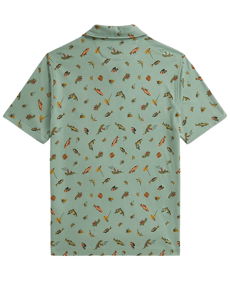 Polo Ralph Lauren Boys' 8-20 Fishing Print Short-Sleeve Shirt