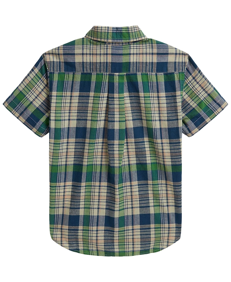 Polo Ralph Lauren Boys' 2T-7 Plaid Cotton Shirt