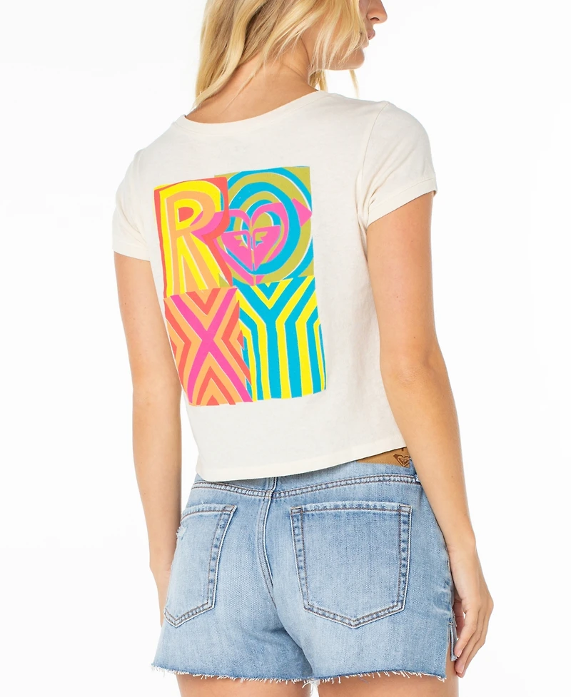 Roxy Women's Graphic Cotton Cropped T-Shirt