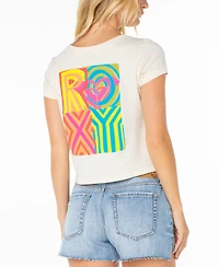 Roxy Women's Graphic Cotton Cropped T-Shirt