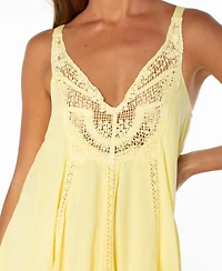 Roxy Women's Sunswept Lace Detail Mini Dress